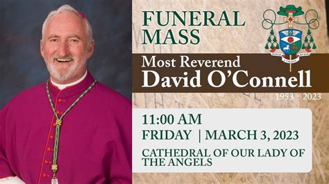 bishop david o'connell funeral arrangements